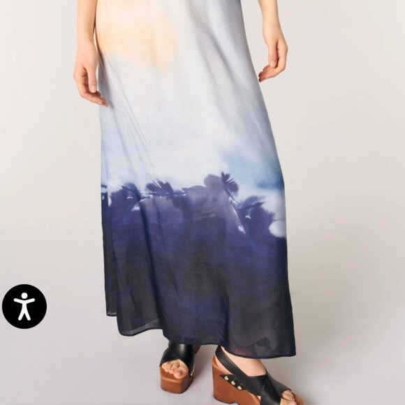 Maje NWT Tie-dye maxi dress Size M / 38 - Picture 6 of 7